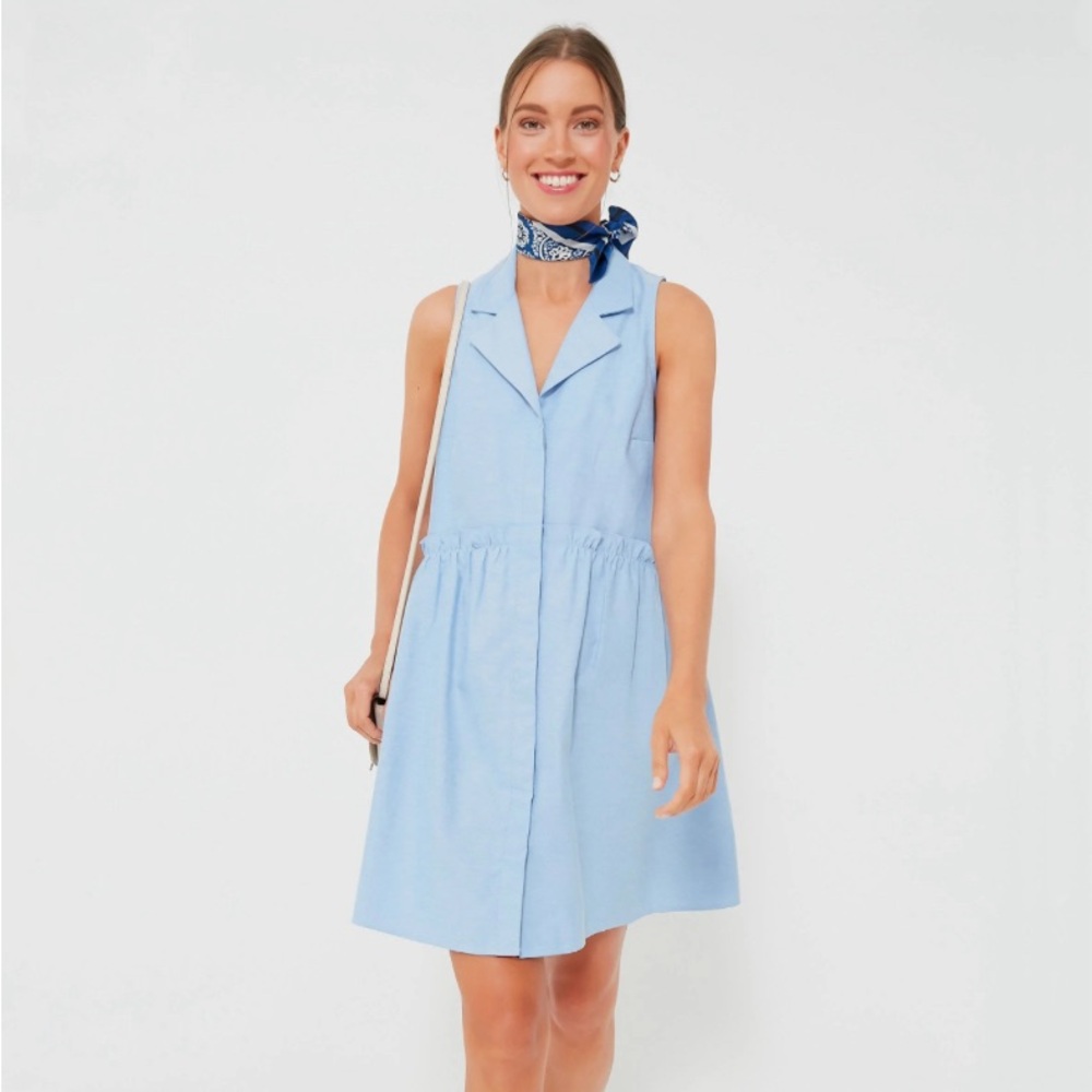 NWT Tuckernuck Royal Shirt Dress Sleeveless
